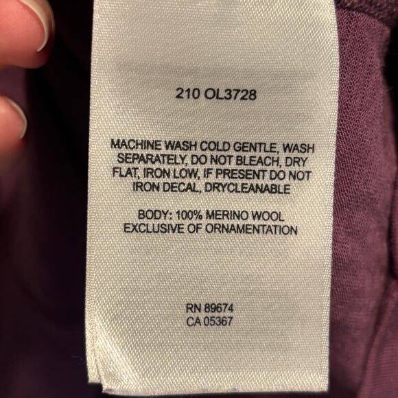 Mountain Hard Wear Purple Long Sleeve Merino Wool Base Layer - size Medium - Picture 6 of 6